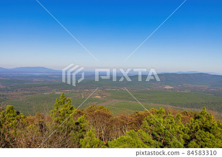 High angle view of Talimena National Scenic Byway High angle view of Talimena National Scenic Byway 84583310