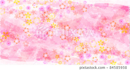 櫻花春天日本圖案背景 84585938