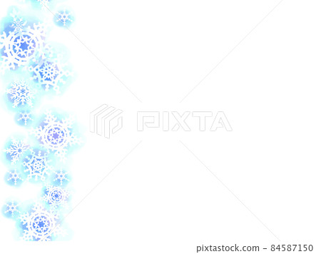 雪壁紙，水彩（垂直無縫） 84587150
