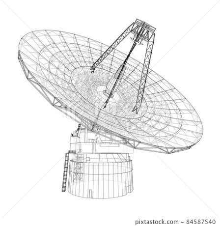 Radio Telescope concept outline Radio Telescope concept outline 84587540