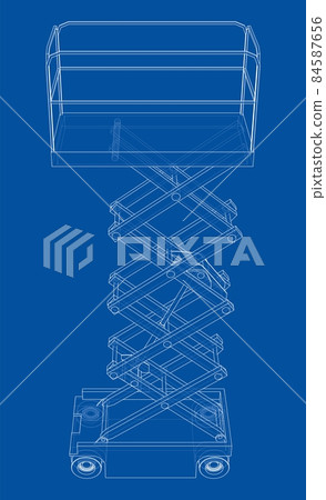Scissor lift concept outline 84587656
