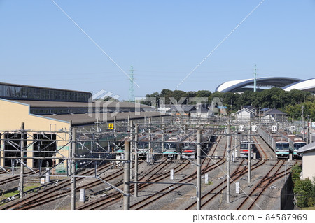 Scenery of Saitama Kosoku Railway Urawa Misono Vehicle Base Scenery of Saitama Kosoku Railway Urawa Misono Vehicle Base 84587969