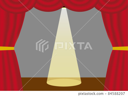 Stage curtain and spotlight frame 84588207