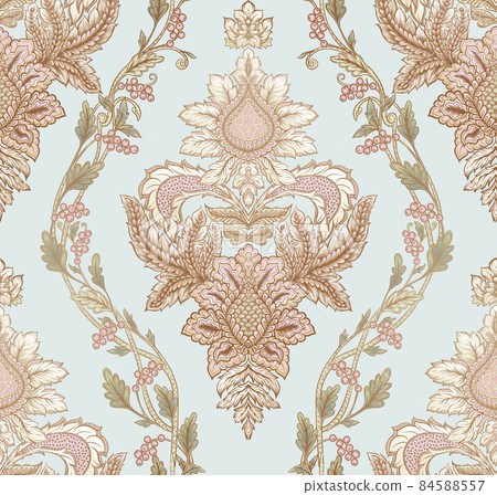 Classical luxury old fashioned damask ornament, royal victorian floral baroque. Classical luxury old fashioned damask ornament, royal victorian floral baroque. 84588557