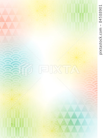 Three-color fluffy pattern background vertical Three-color fluffy pattern background vertical 84588901