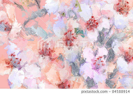 Beautiful oil painting flower illustration Beautiful oil painting flower illustration 84588914