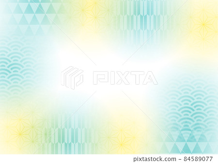 Blue-based fluffy pattern background horizontal 84589077
