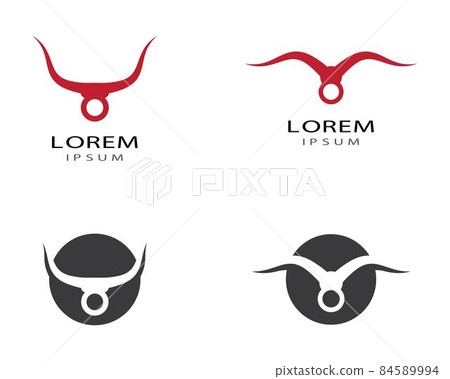 Bull head vector icon Bull head vector icon 84589994