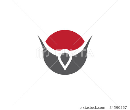 Bull head vector icon 84590367
