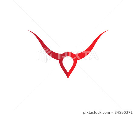 Bull head vector icon 84590371