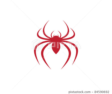 Spider symbol vector icon 84590692