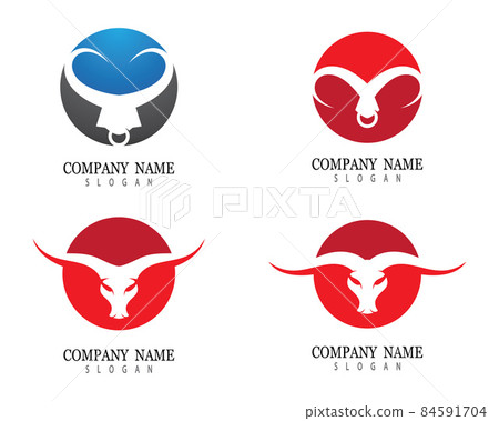 Bull head vector icon 84591704