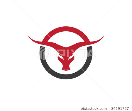 Bull head vector icon Bull head vector icon 84591767