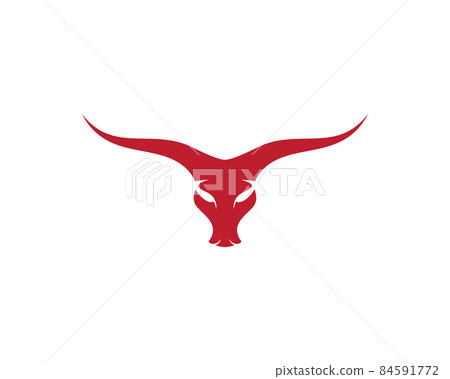 Bull head vector icon Bull head vector icon 84591772