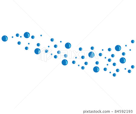 Bubbles water background vector icon Bubbles water background vector icon 84592193