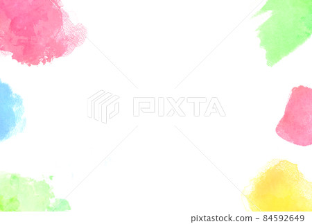背景材質_水彩紋理_多彩 84592649
