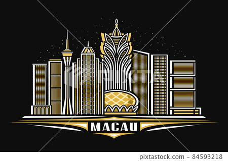 Vector illustration of Macau 84593218