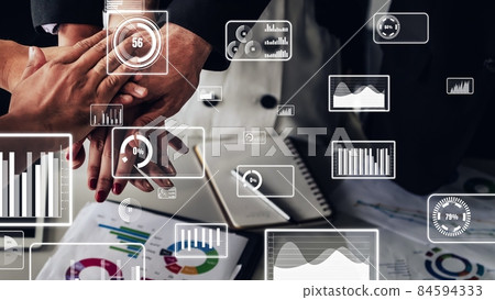 Conceptual business dashboard for financial data analysis Conceptual business dashboard for financial data analysis 84594333