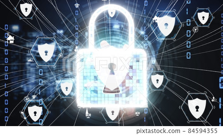 Cyber Security and Digital Data Protection conceptual 84594355