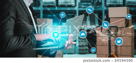 Smart warehouse management system with innovative internet of things technology Smart warehouse management system with innovative internet of things technology 84594390