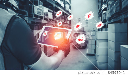Smart warehouse management system with innovative internet of things technology Smart warehouse management system with innovative internet of things technology 84595041