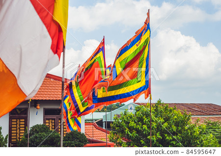 Traditional Festival flags of Vietnam Five Elements Flag 84595647