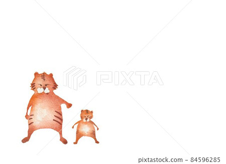 Tiger year New Year's material 84596285
