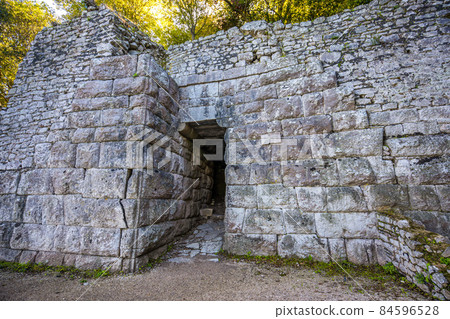 Ruins the Roman villa at Diaporit in Butrint Ruins the Roman villa at Diaporit in Butrint 84596528