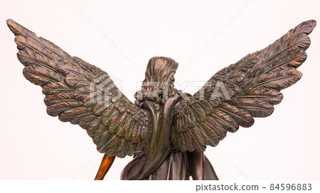 Sculpture of the ancient Greek goddess of victory Nike back Sculpture of the ancient Greek goddess of victory Nike back 84596883