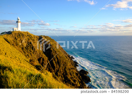 Cape Byron Lighthouse on the easternmost tip of the continent where you can see the earliest sunrise on the Australian continent 84598200
