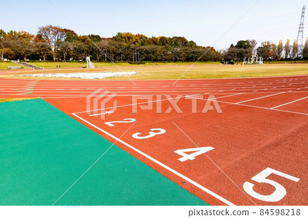 Akiruno City, Tokyo Metropolitan Akirudai Park, Type 3 Official Athletics Stadium 400m Track 84598218
