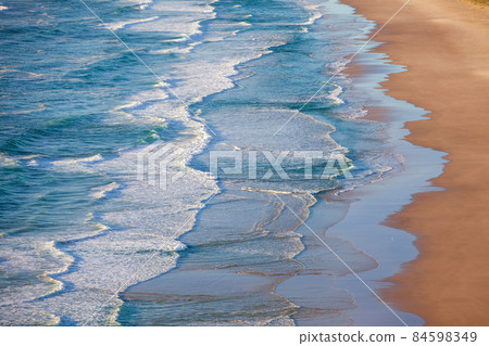 Tallow Beach in Byron Bay, the easternmost cape of the continent where you can see the earliest sunrise on the Australian continent 84598349