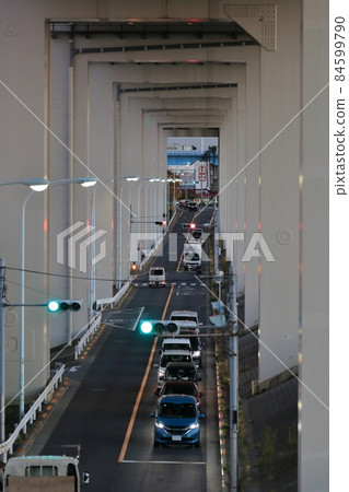 Metropolitan Expressway Katsushika Harp Bridge Metropolitan Expressway Katsushika Harp Bridge 84599790