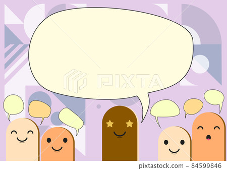 Cartoon Heads Drawing Drawing With Speech Bubble Showing Conversation. Different Caricature With Discussion Balloon Displaying Communication Exchange. Cartoon Heads Drawing Drawing With Speech Bubble Showing Conversation. Different Caricature With Discussion Balloon Displaying Communication Exchange. 84599846