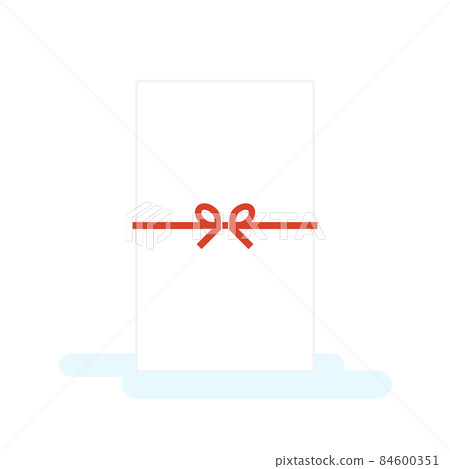 Mizuhiki 可愛口袋包/禮包:新年禮物/感謝/慶祝/零花錢形像素材-白色信封 Mizuhiki 可愛口袋包/禮包:新年禮物/感謝/慶祝/零花錢形像素材-白色信封 84600351