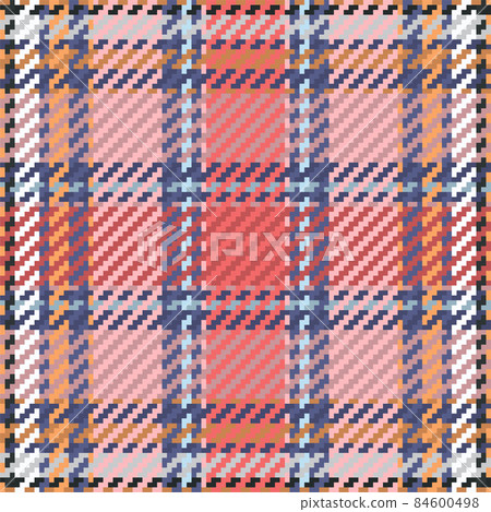 Seamless pattern of scottish tartan plaid. Repeatable background with check fabric texture. Vector backdrop striped textile print. 84600498