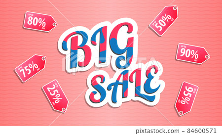 Big sale, sale, flyer, advertisement, banner 84600571
