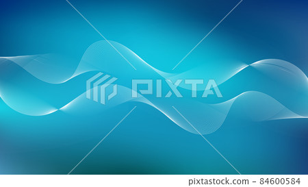 Gradient background material with wavy lines on a blue background Abstract background Gradient background material with wavy lines on a blue background Abstract background 84600584