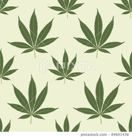 Seamless marijuana background with geometric leaves pattern Seamless marijuana background with geometric leaves pattern 84601436