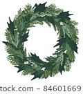Christmas green wreath 84601669