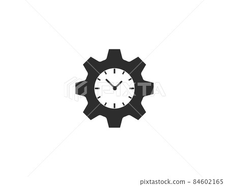 Clock, time management icon. Vector illustration. Flat design. Clock, time management icon. Vector illustration. Flat design. 84602165