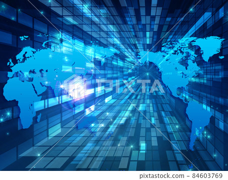 科技網絡空間背景素材 84603769