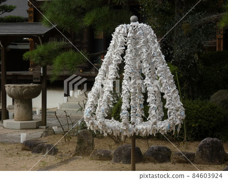 A landscape of thoughts that tied the omikuji and avoided the mirror [Okadera] 84603924