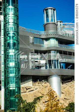 Modern architecture of Tbilisi, capital city of Georgia 84604374