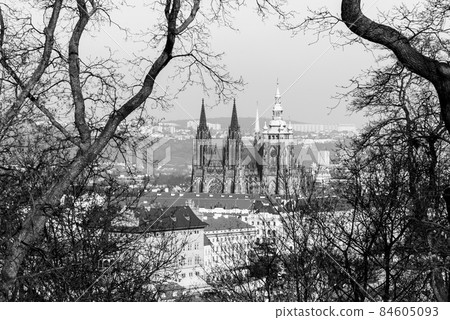 Prague Castle view from Petrin hill Prague Castle view from Petrin hill 84605093