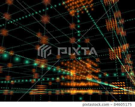 Image of cyberspace and big data. 3D rendering. 84605175