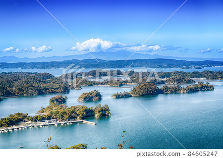 Three views of Japan Matsushima four great views Spectacular scenery Three views of Japan Matsushima four great views Spectacular scenery 84605247