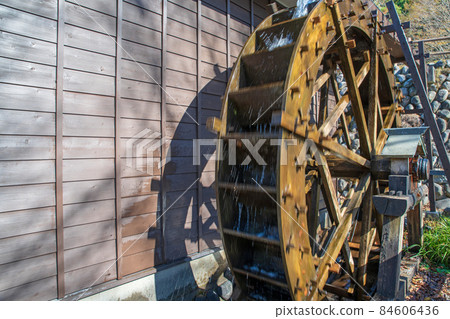 Kodaira no Sato Water Park Watermill Autumn scenery Kodaira no Sato Water Park Watermill Autumn scenery 84606436
