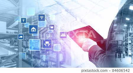 Smart warehouse management system with innovative internet of things technology 84606542