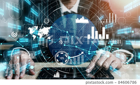 Big Data Technology for Business Finance conceptual. 84606786